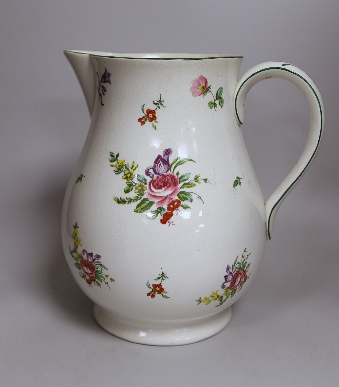 A Pountney jug, commemorating 100 years of the Bristol porcelain factory 1770 -1781, decorated - Image 2 of 4