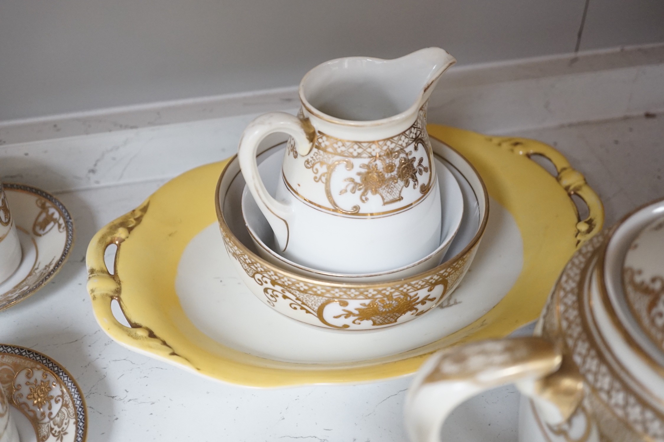 A Noritake tea and coffee set, pattern number 44318 - Image 8 of 9