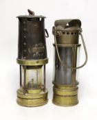 A Patterson & Co. miners lamp and another