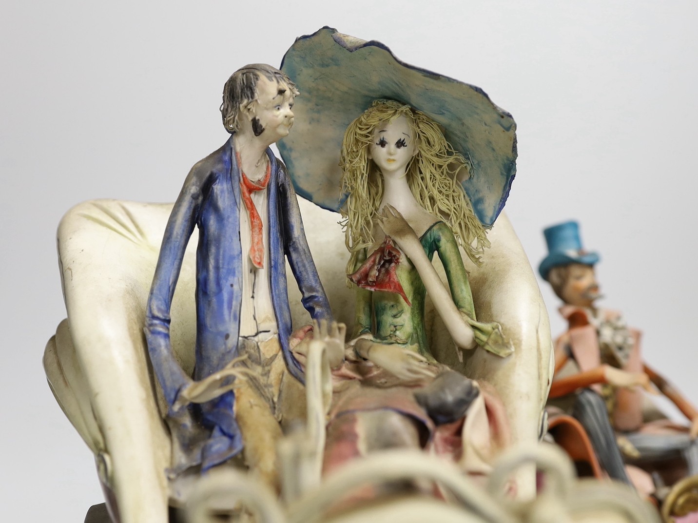 Two Italian Capo di Monte - type figural models - Image 2 of 7