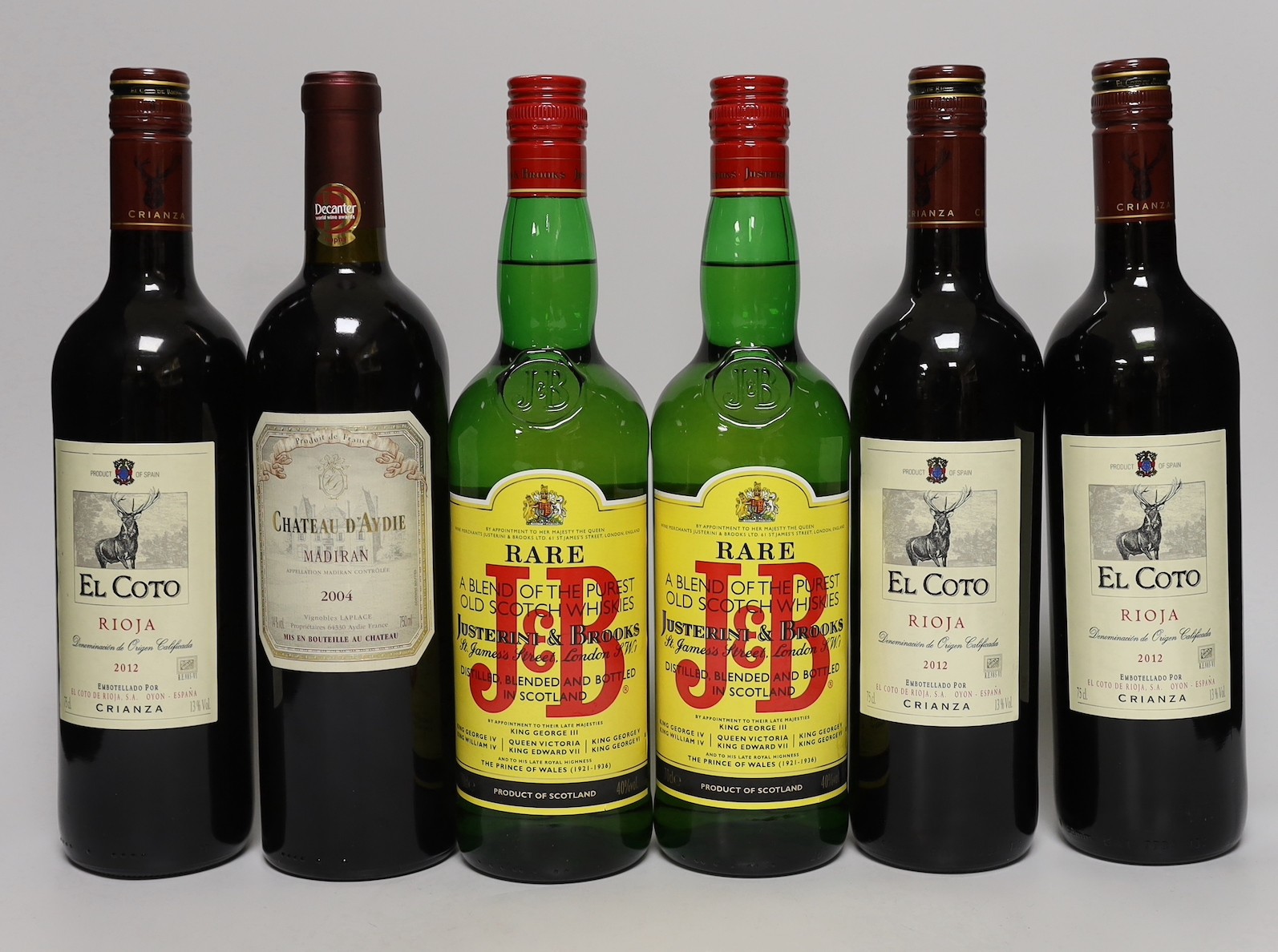 A quantity wine and spirits including Fleurie, Pommard, El Coto Rioja, Chateau D’Aydie, Gordons, J&B - Image 3 of 3