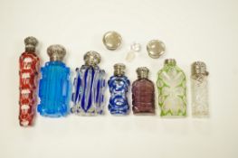 A late Victorian silver mounted cut glass scent bottle, Charles Boyton II, London, 1896, 82mm and