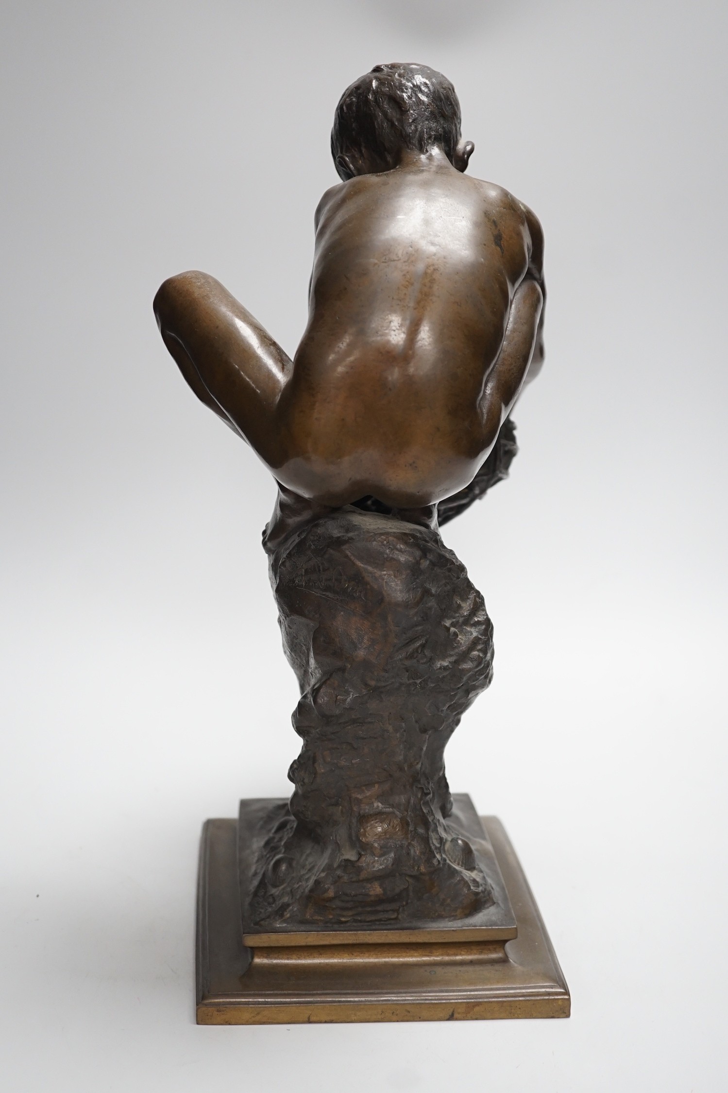 Achille D’Orsi (1845-1922) - bronze figure, "Pescatore di Polpi" (The Octopus Fisherman) 38cm tall - Image 2 of 4