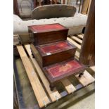 A Victorian mahogany step commode, width 45cm, depth 66cm, height 48cm