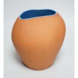 Heather McCartney, a pottery tulip vase, 21cm