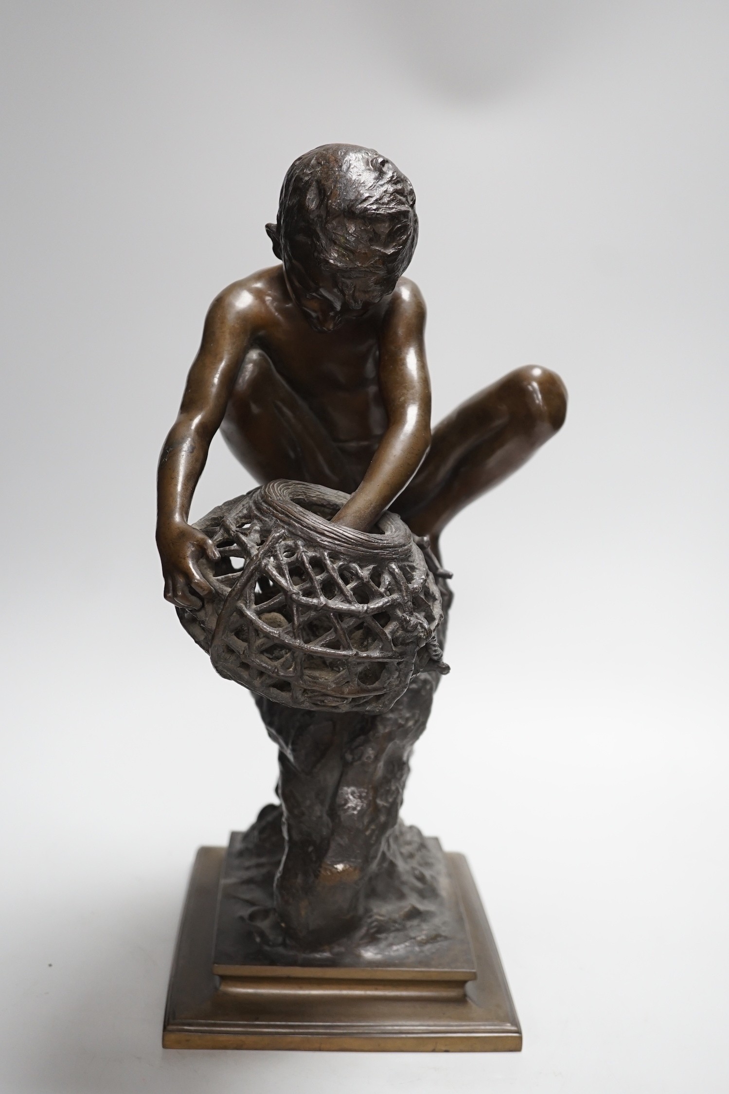 Achille D’Orsi (1845-1922) - bronze figure, "Pescatore di Polpi" (The Octopus Fisherman) 38cm tall - Image 4 of 4