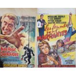 Two French film posters- 1958 ‘Les Femmes sont marrantes’, 1966 ‘‘l'heritage diabolique’, 55cms x