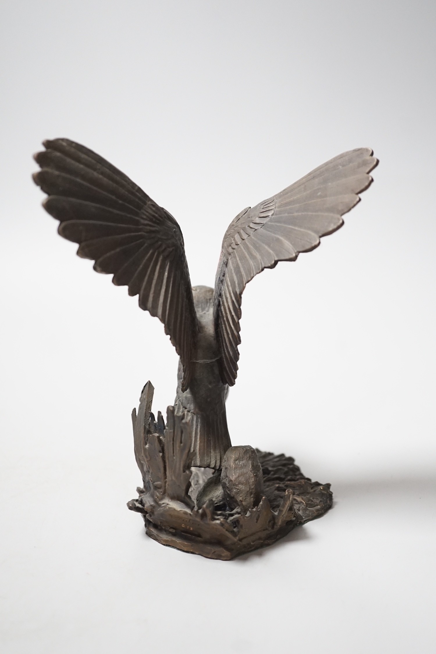 Paul Eaton - a limited edition bronze owl, signed and dated ‘91. Numbered 013. 16.5cm - Image 4 of 5