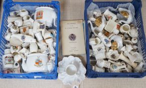 A collection of Goss and other crested china including several Brighton
