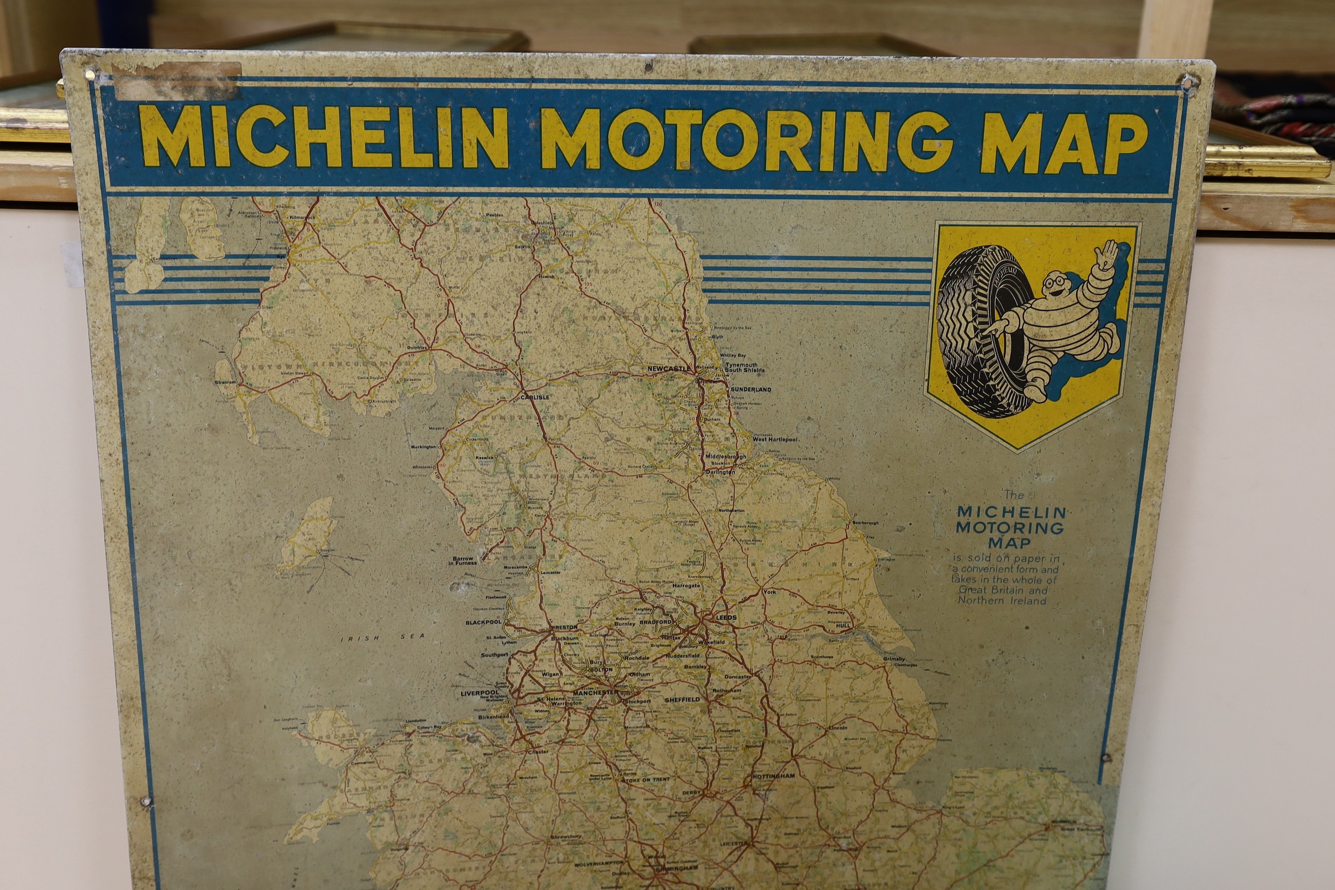 A BP oil can, Michelin motoring map and a revolving globe. - Image 4 of 7