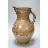 A large Michael Casson studio pottery jug, 35cms high