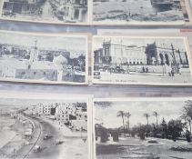 Two post card albums, continental scenes - Egypt, Brussels, Malta, Ceylon, Holland etc.