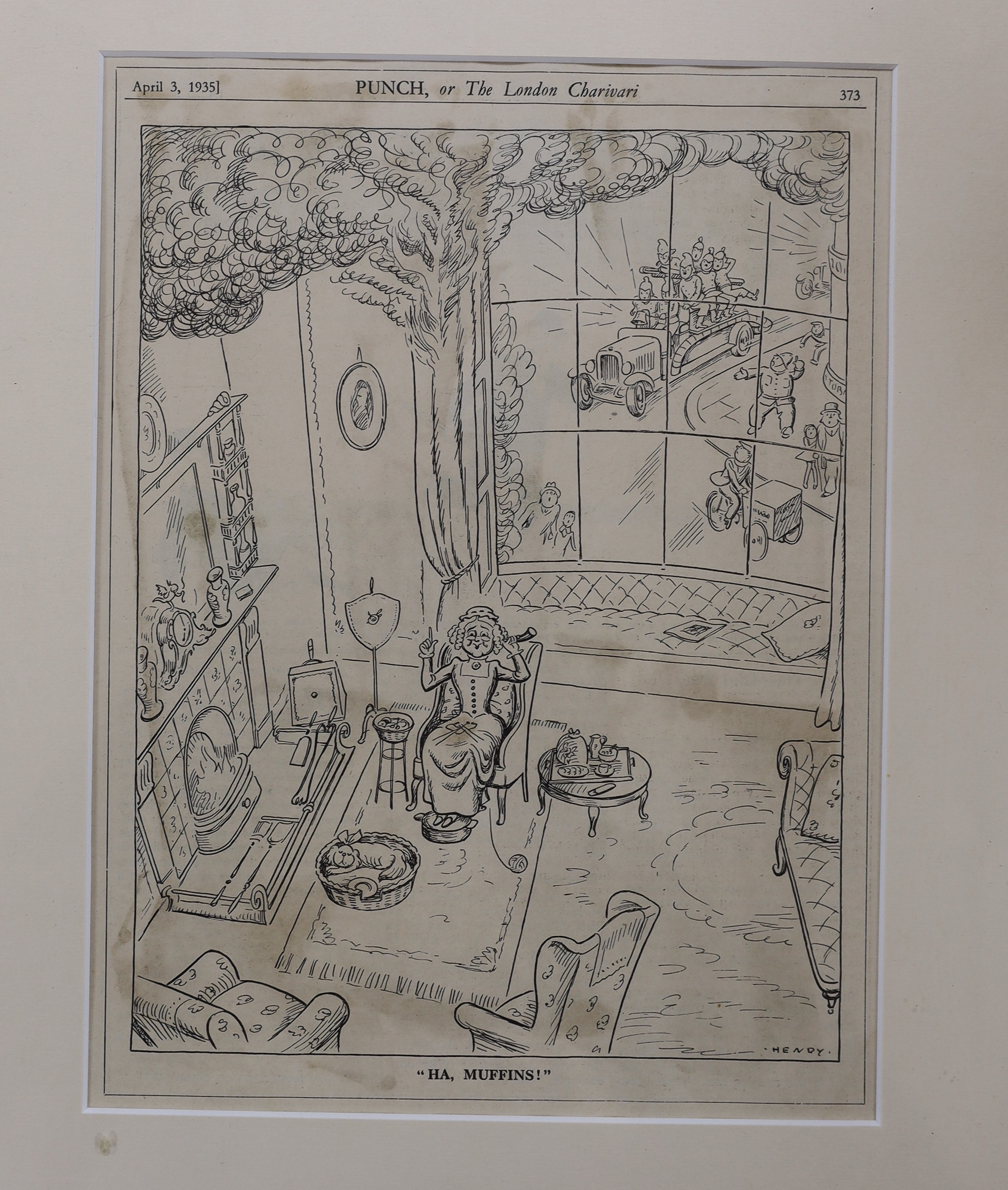 Four William Ridgewell for Punch printed cartoons c.1935, 25 x 19cm - Bild 4 aus 5