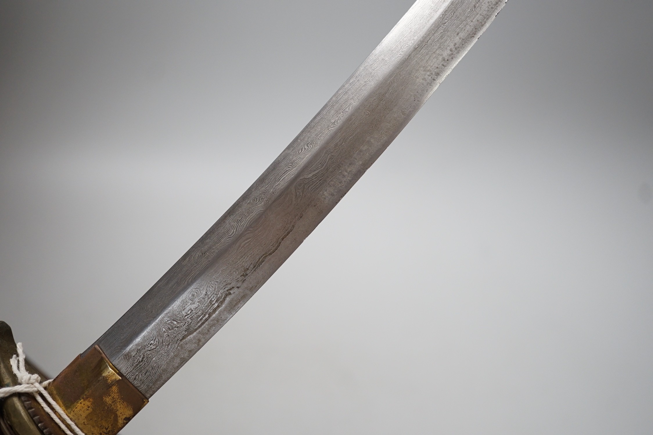 A 19th century Chinese duan dao, 56cm total length including saya - Image 2 of 4