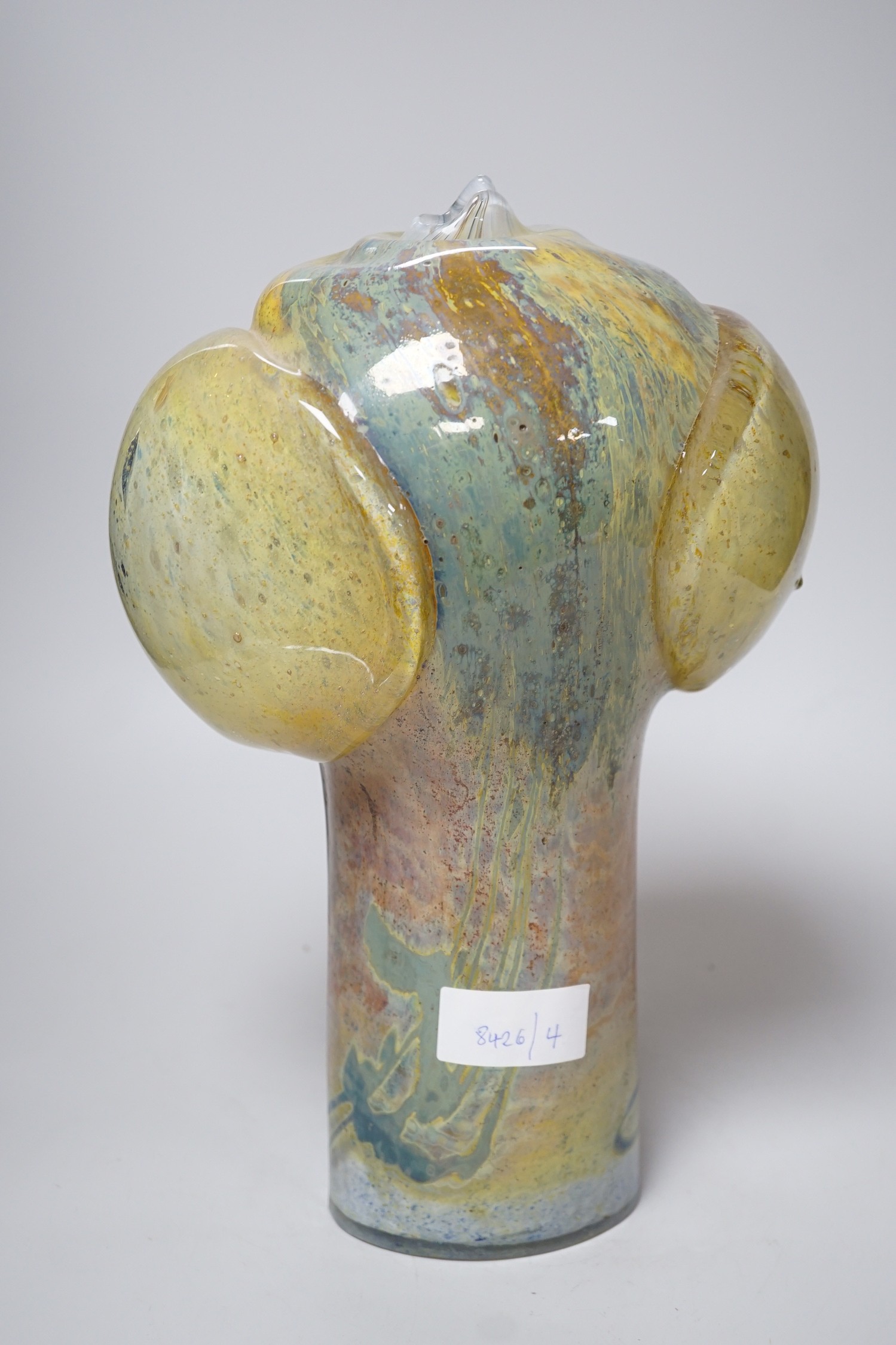 A Sam Herman studio glass vase, with catalogue, 37cms high - Image 3 of 4