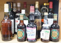 A quantity of various bottled spirits and wines
