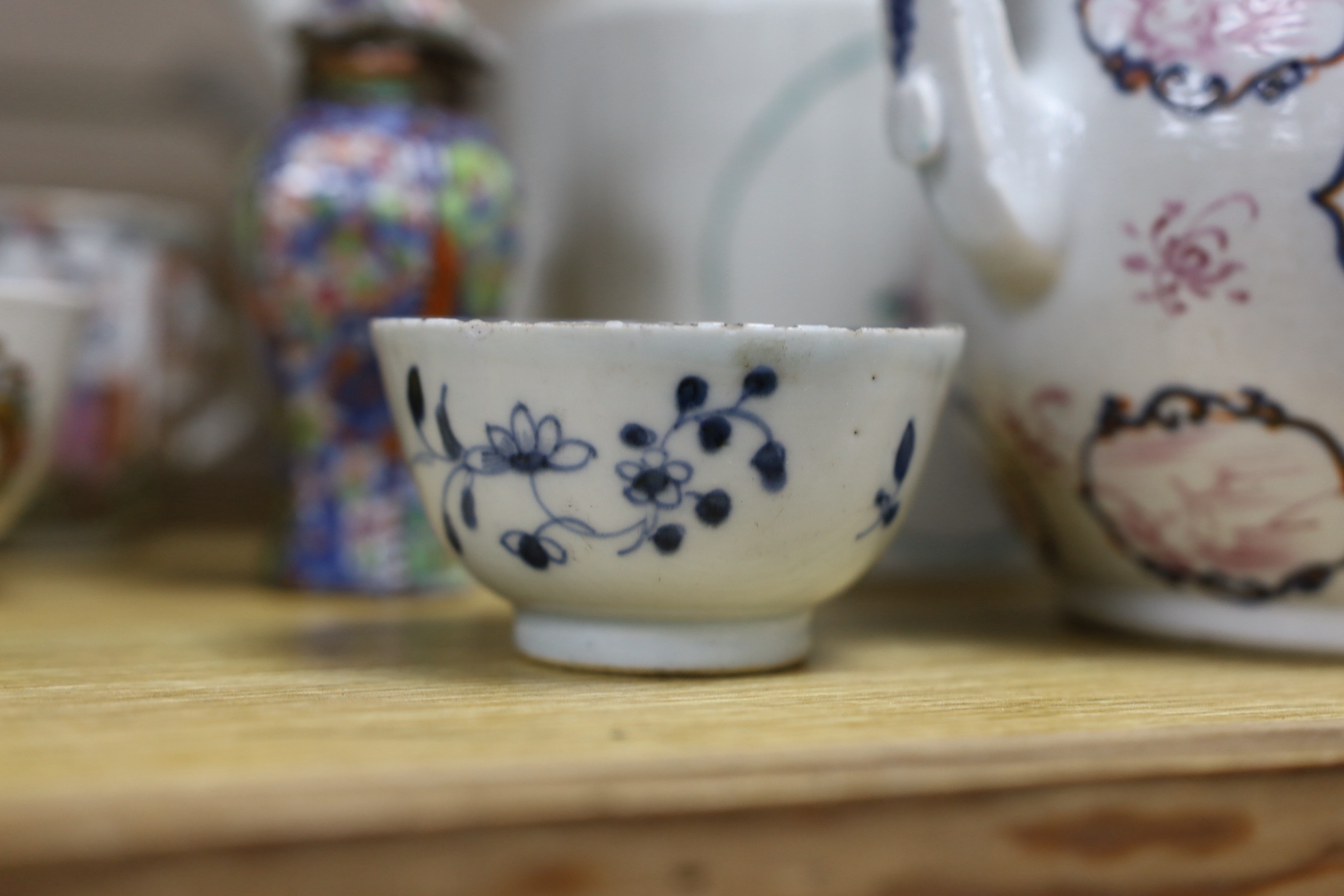 A collection of mixed Chinese export tableware, 18th century and later - Image 4 of 8