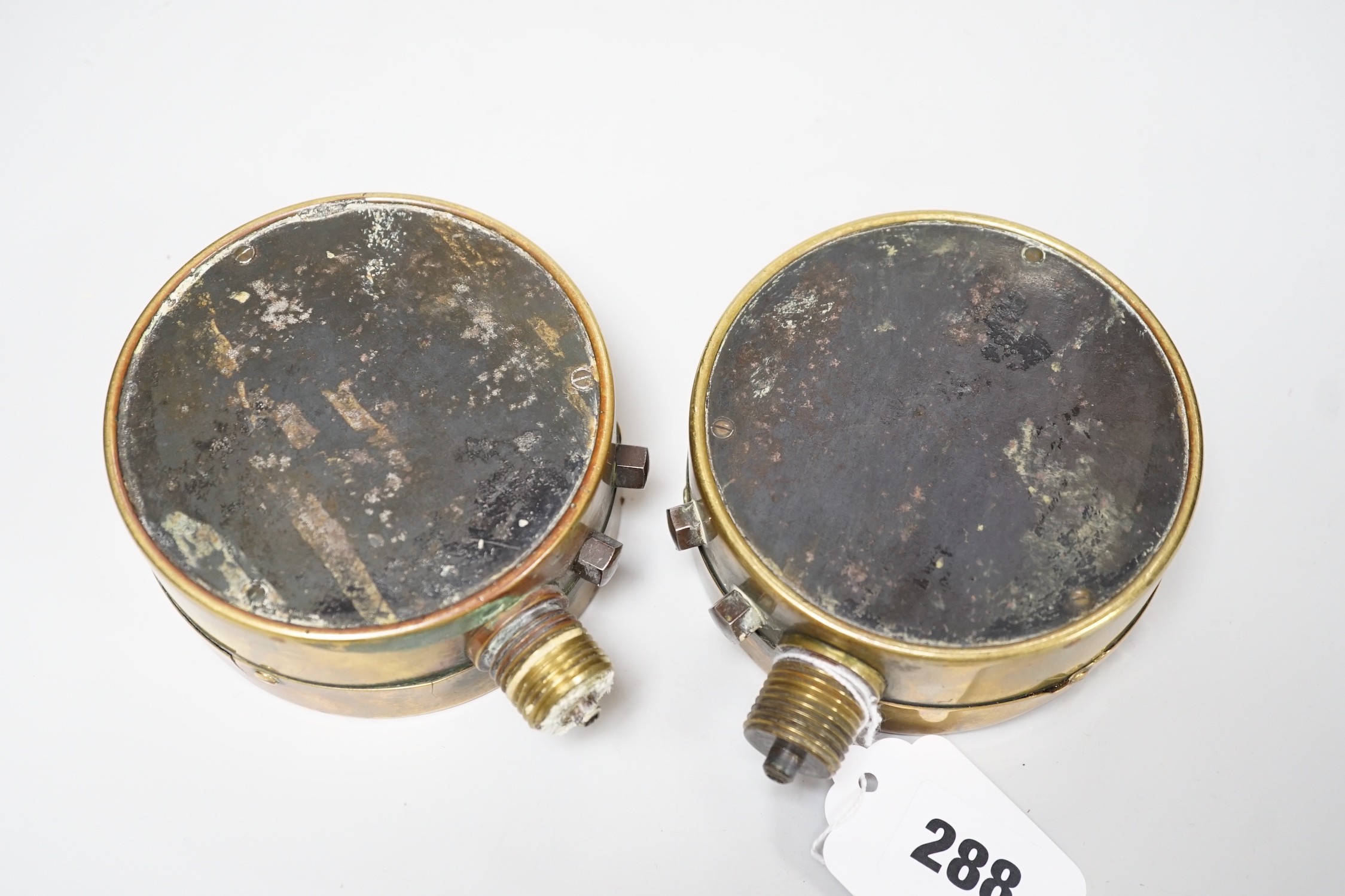 Two Shand Mason & Co pressure gauges, 10cm diam. (one a.f.) - Image 4 of 4