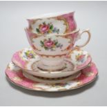 A Royal Albert Lady Carlyle pattern eleven piece teaset