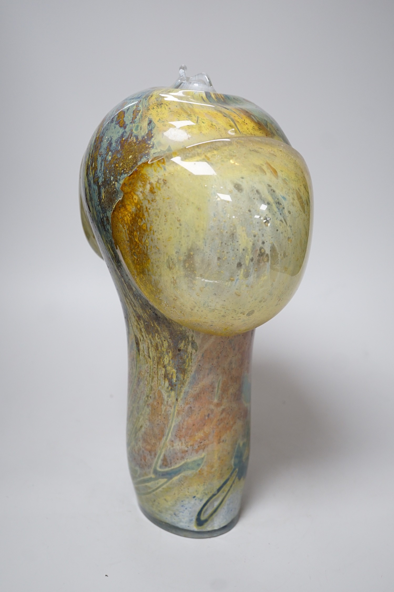 A Sam Herman studio glass vase, with catalogue, 37cms high - Image 2 of 4