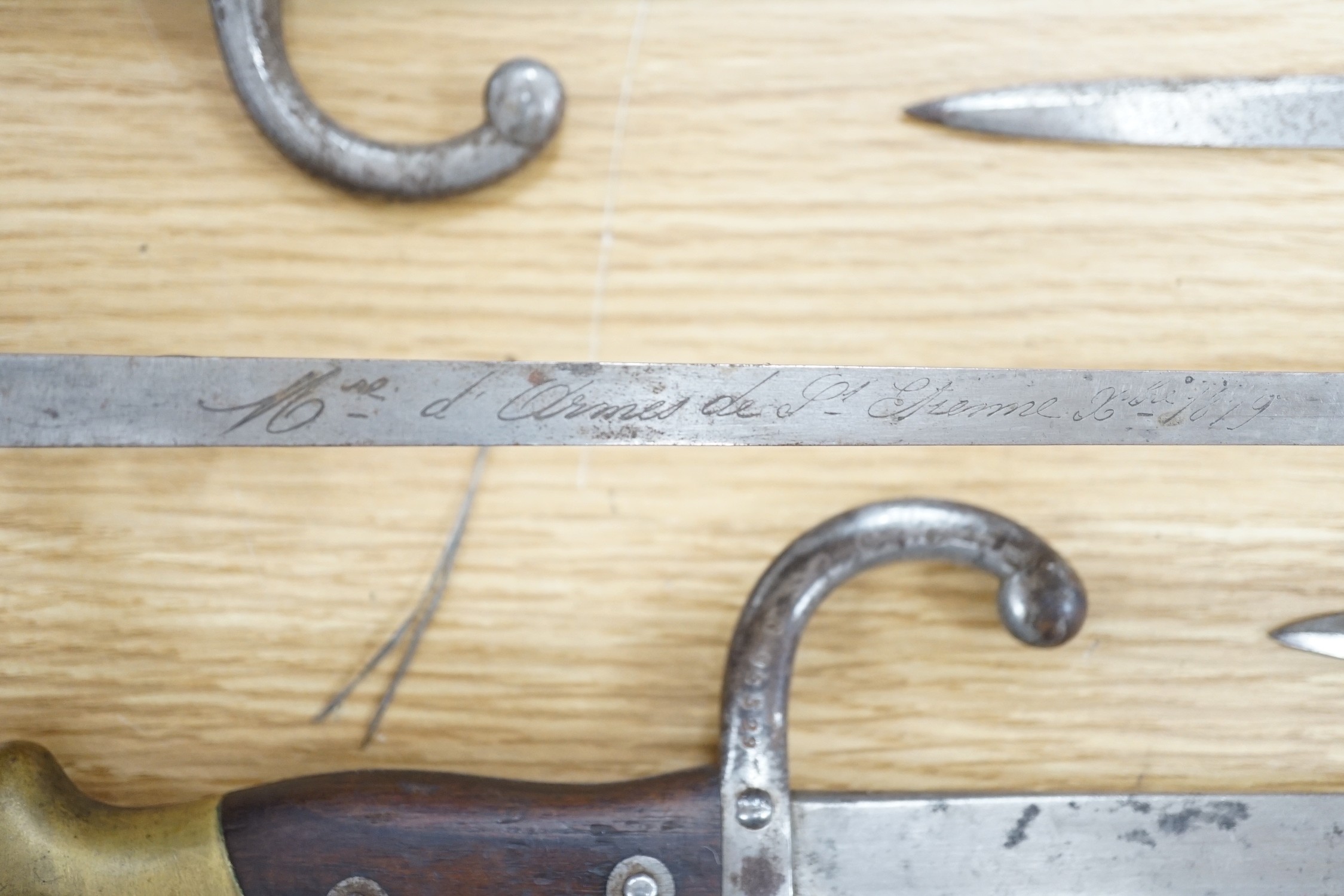 A group of six 19th century French bayonets - Image 8 of 9