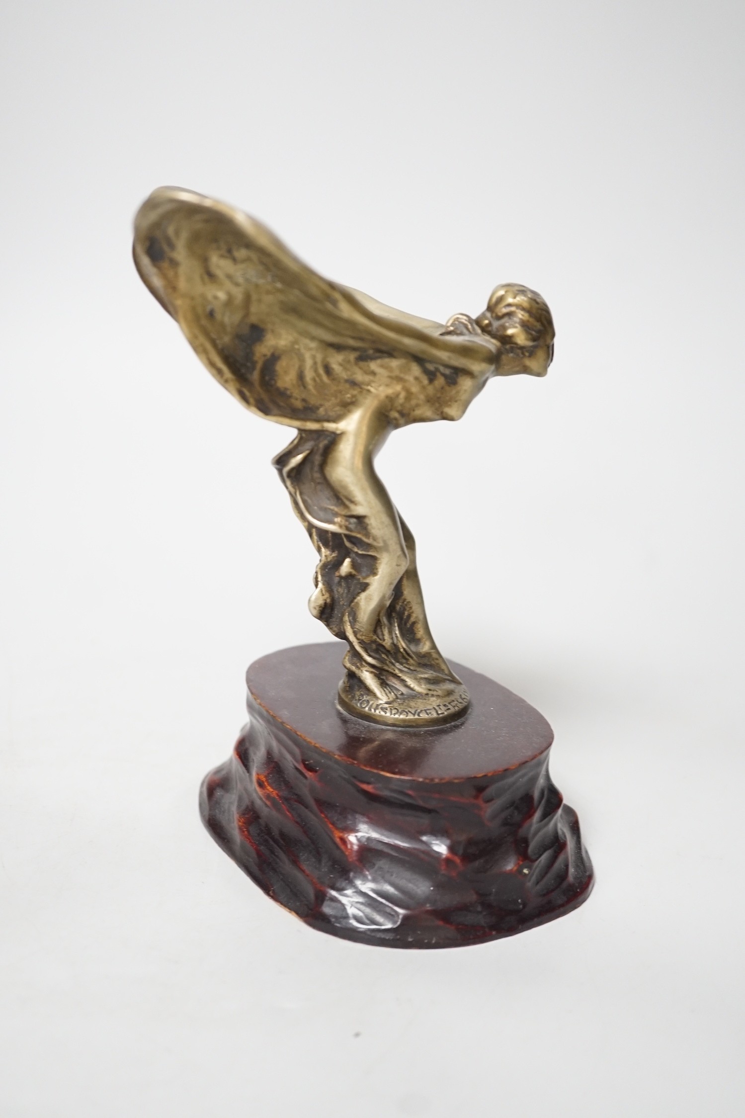 After Charles Sykes, a gilt metal Rolls Royce car mascot - ‘’Spirit of Ecstasy’’, inscribed and - Image 3 of 5