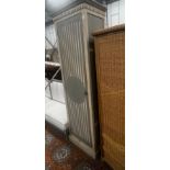 A contemporary Oka painted narrow wardrobe, width 72cm, depth 50cm, height 219cm