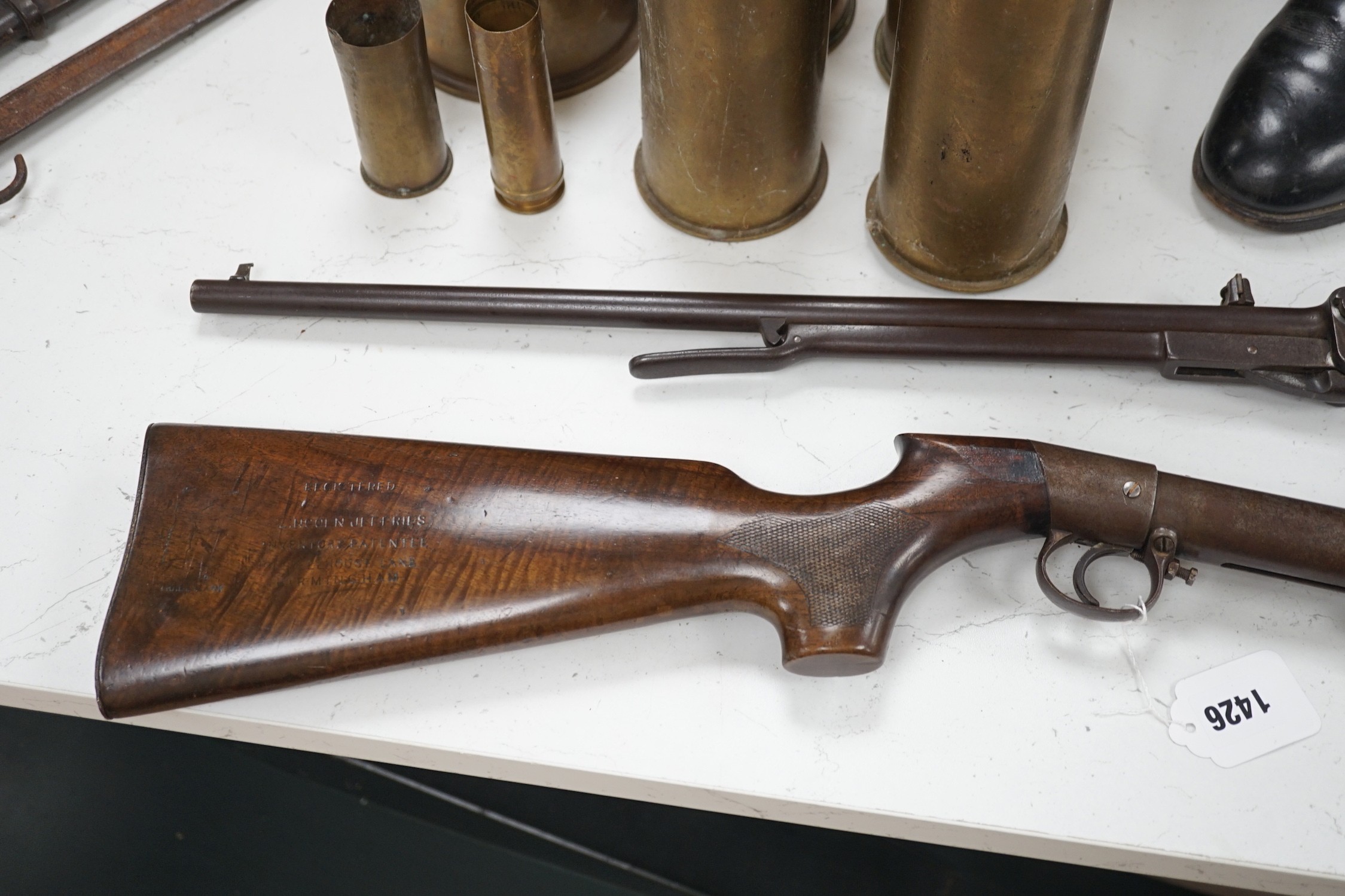 A BSA air rifle no.4343 and a Lincoln Jefferies air rifle no.22657 - Bild 5 aus 5