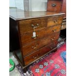 A George III mahogany chest, width 95cm, depth 50cm, height 94cm