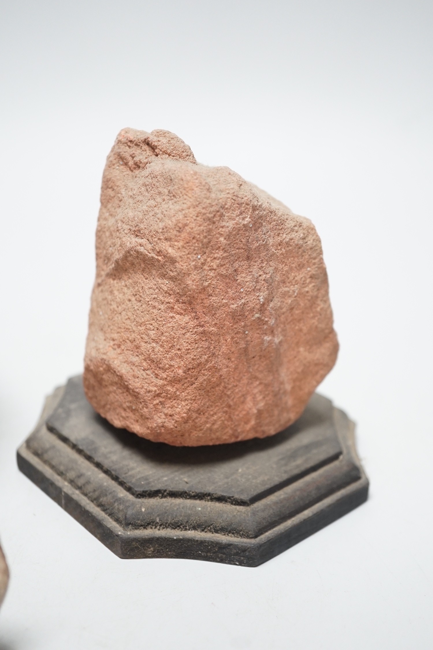 A Roman green glazed vessel, 13 cm wide and a pottery oil lamp, with letter of provenance dated 1942 - Image 5 of 5