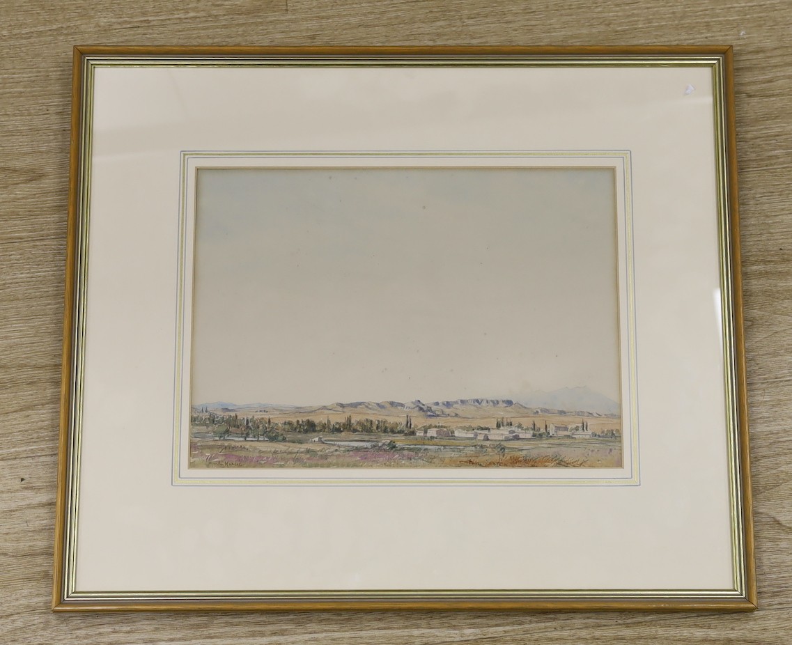 Martin Hardie RA (1875-1952), watercolour, 'Spanish landscape, Saragossa', signed and dated 1927, 25 - Image 2 of 2
