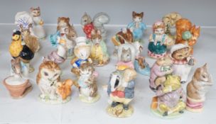 A collection of 24 Beswick Beatrix Potter porcelain animals