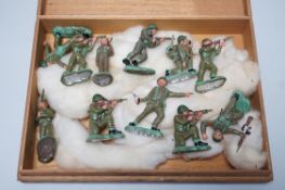 A quantity of Britains painted lead soldiers and others