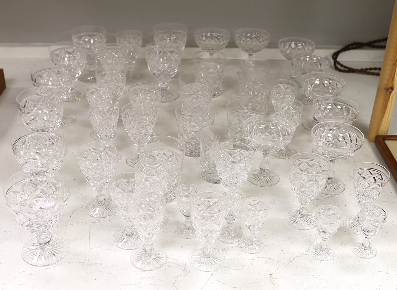 A suite of Stuart drinking glasses