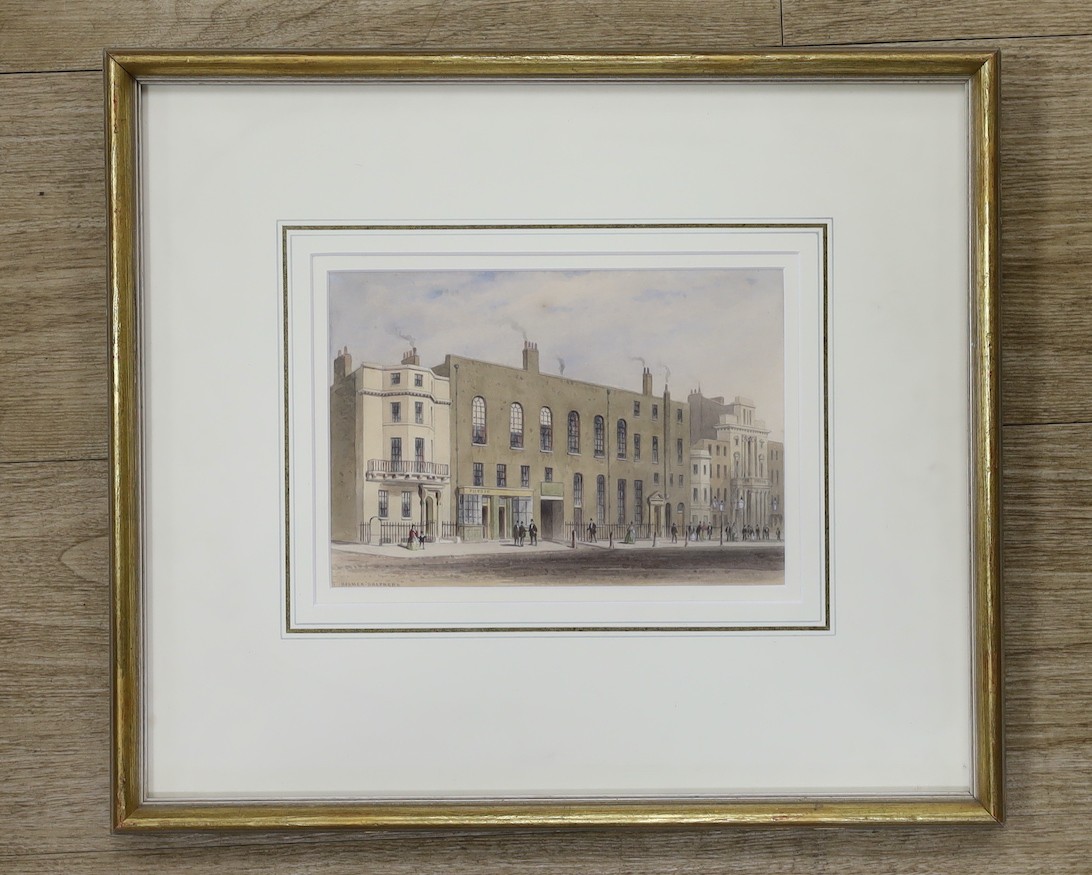 Thomas Hosmer Shepherd (1792-1864), watercolour, Willis Rooms, King Street, London., signed, 14 x - Image 2 of 2