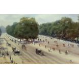 George Hyde Pownall (English/Australian, 1876-1932) Hyde Park Corneroil on boardsigned14 x 22.