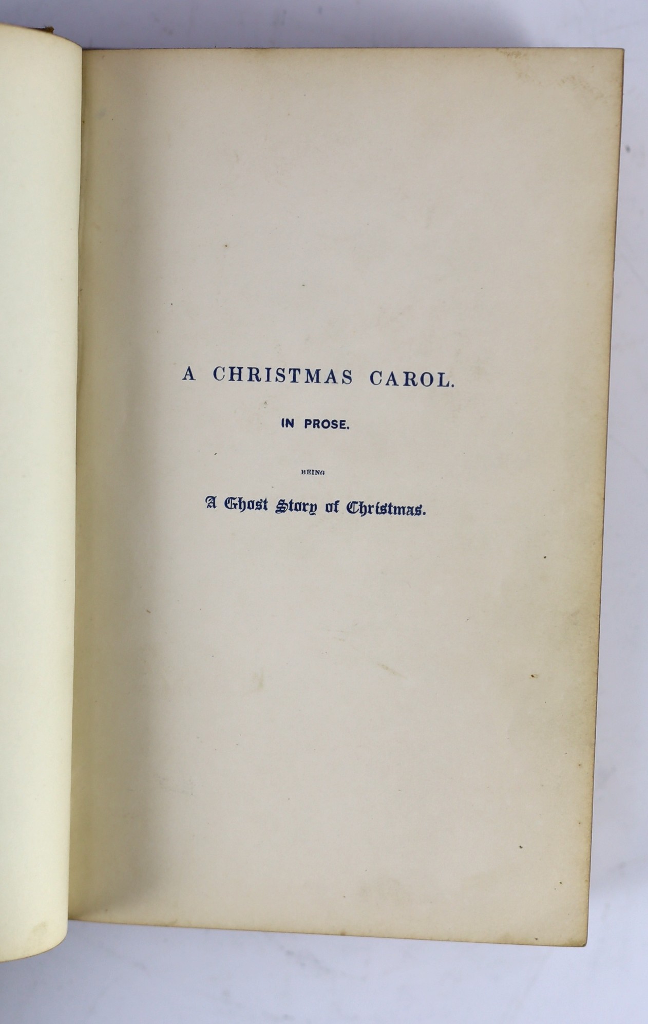 ° ° Dickens, Charles - A Christmas Carol, in Prose, Being a Ghost Story of Christmas, 1st edition, - Image 7 of 23