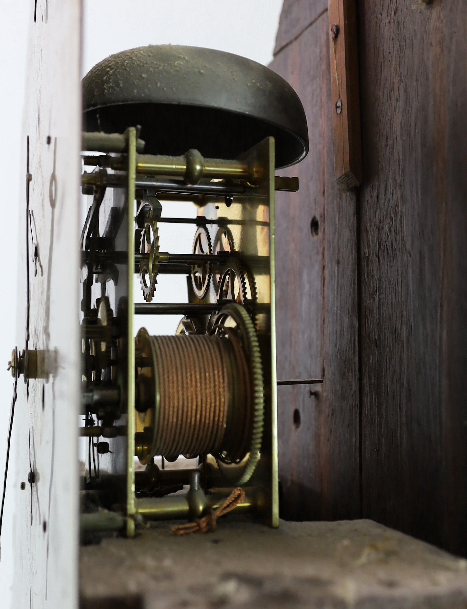 Jonathon Watson of London. A George III brass mounted mahogany eight day longcase clock, the 12 inch - Image 8 of 8