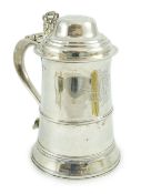 A large George III silver tankard, by George Smith II and Thomas Hayter, with later? engraved