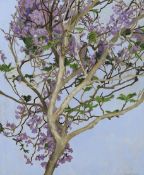 Cressida Campbell (Australian, 1960-) Jacaranda in full blossomwatercolour on incised marine