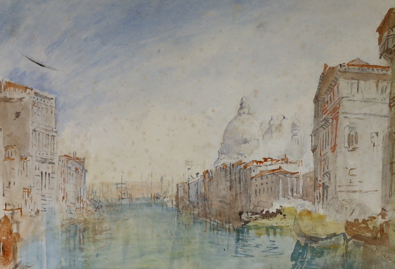 Follower of Joseph Mallord William Turner (British, 1775-1851) 'Grand Canal and Church of The