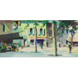 § § Cecil Rochfort D'Oyly John (British, 1906-1993) 'Near Flower Market in Cannes, South of France'