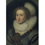 Cornelius Johnson (Dutch, 1593-1661) Portrait of Elizabeth of Bohemia, “The Winter Queen’’, daughter