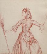 § § Sir William Russell Flint RA PRWS (British, 1880-1969) ‘Moira Shearer as Cinderella, drawn