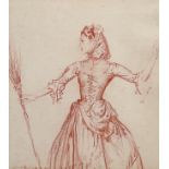 § § Sir William Russell Flint RA PRWS (British, 1880-1969) ‘Moira Shearer as Cinderella, drawn