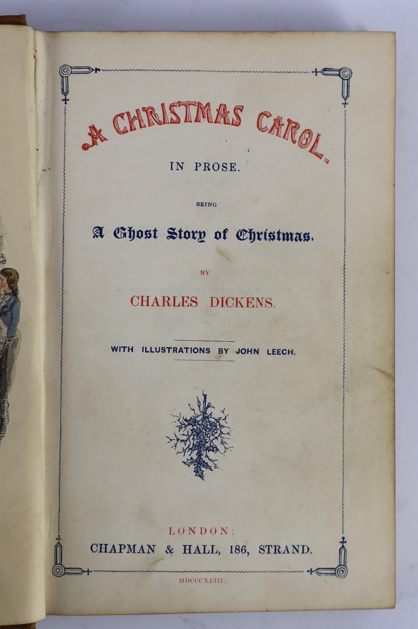 ° ° Dickens, Charles - A Christmas Carol, in Prose, Being a Ghost Story of Christmas, 1st edition, - Image 3 of 23