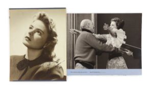 Ingrid Bergman (1915-1982) - a signed black and white photograph, inscribed, ‘’To Jeff, Ingrid