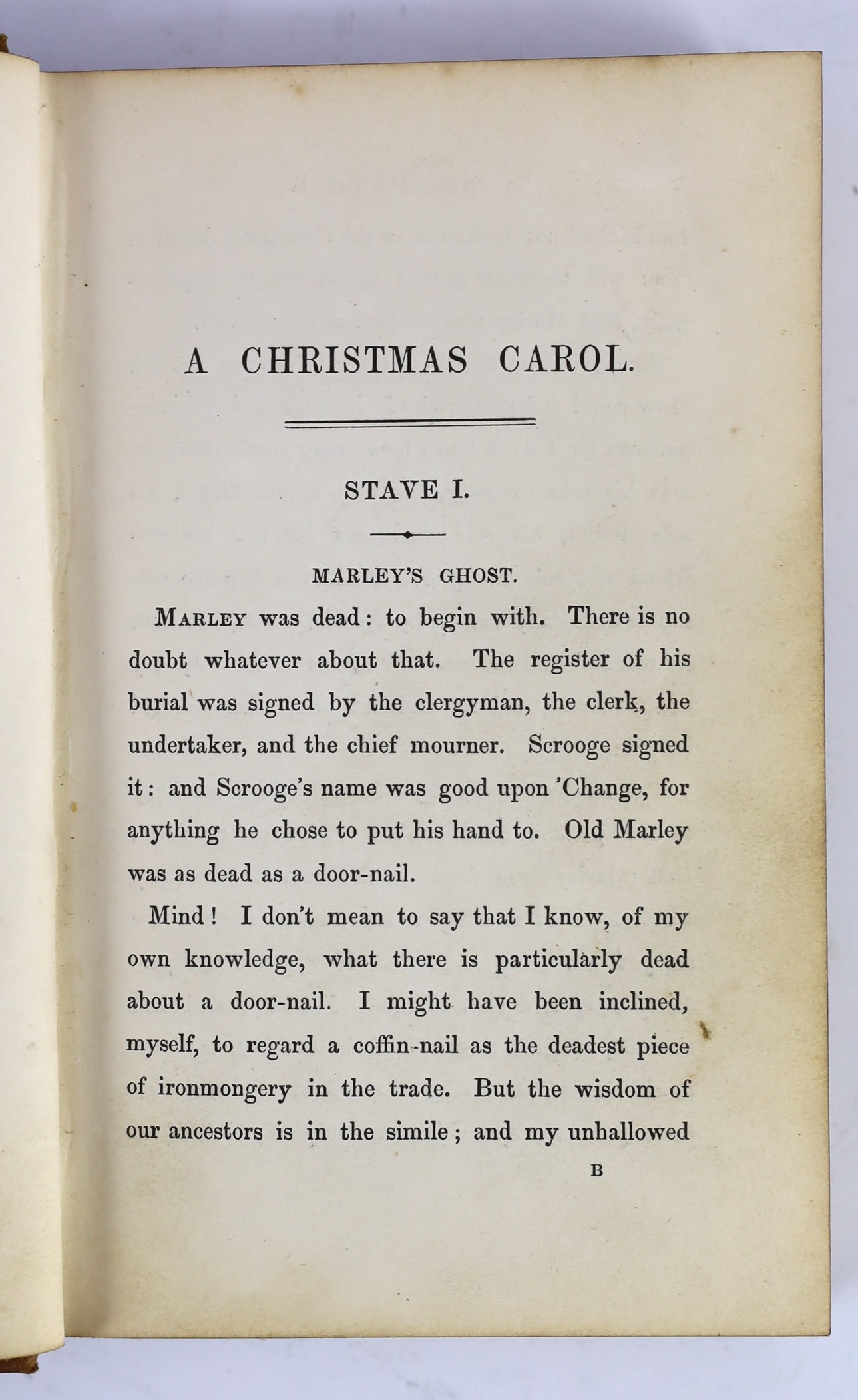 ° ° Dickens, Charles - A Christmas Carol, in Prose, Being a Ghost Story of Christmas, 1st edition, - Image 8 of 23