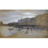 John Ruskin (British, 1819-1900) Ducal Palace, Venicewatercolourmonogrammed11.5 x 19.5cm***CONDITION