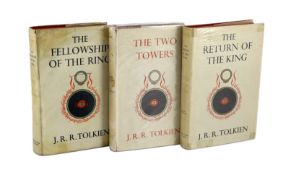 ° ° Tolkien, J.R.R - The Lord of the Rings, 3 vols, 1st editions, comprising The Fellowship of the